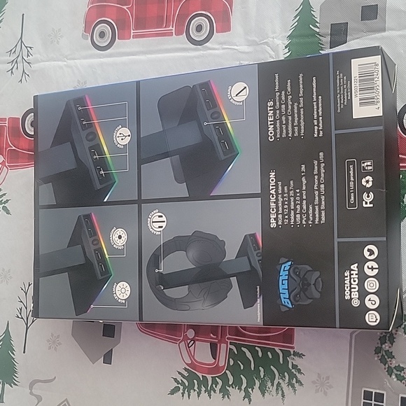 NIB Bugha LED gaming headset stand. Color black - Picture 3 of 3